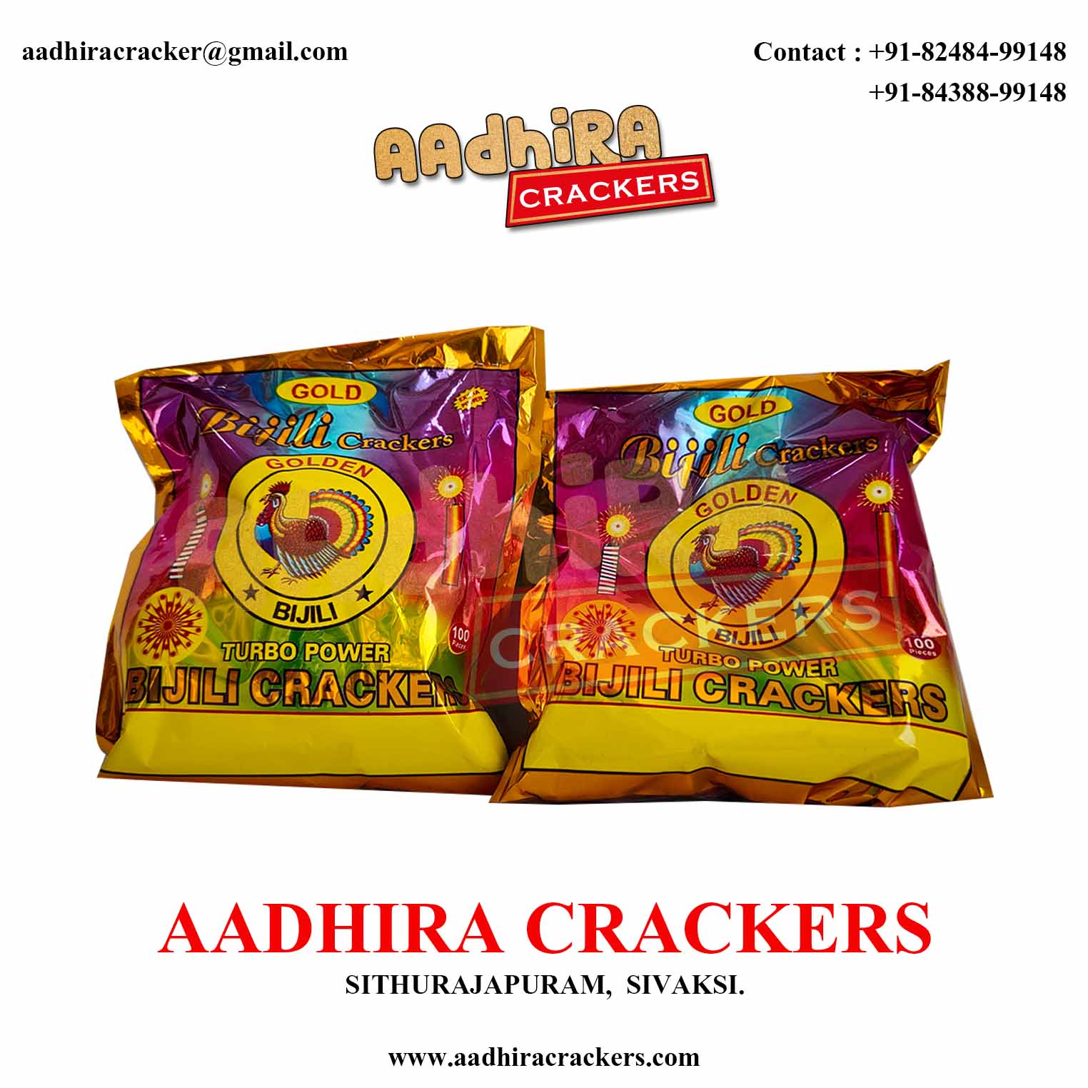 Red Bijili Crackers (100 Pcs)